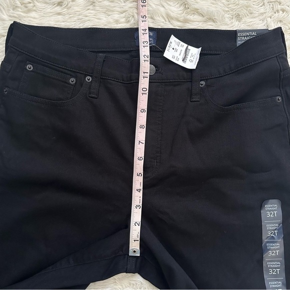 J. Crew Factory Jeans Tall Essential Straight In All-Day Stretch Black 32T NWT - Picture 10 of 11